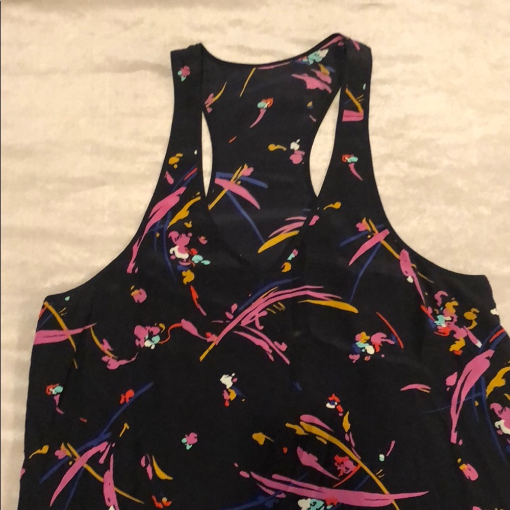 Tibi Silk Racerback Shift Dress - Picture 2 of 7